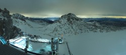Archiv Foto Webcam Dachstein Gletscher: Panoramablick von der Bergstation 21:00