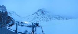 Archiv Foto Webcam Dachstein Gletscher: Panoramablick von der Bergstation 05:00