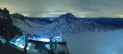 Archiv Foto Webcam Dachstein Gletscher: Panoramablick von der Bergstation 03:00