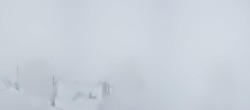 Archiv Foto Webcam Dachstein Gletscher: Panoramablick von der Bergstation 09:00