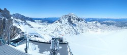 Archiv Foto Webcam Dachstein Gletscher: Panoramablick von der Bergstation 03:00