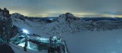 Archiv Foto Webcam Dachstein Gletscher: Panoramablick von der Bergstation 00:00