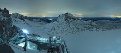 Archiv Foto Webcam Dachstein Gletscher: Panoramablick von der Bergstation 01:00