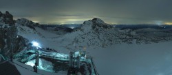 Archiv Foto Webcam Dachstein Gletscher: Panoramablick von der Bergstation 03:00