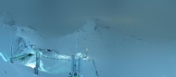 Archiv Foto Webcam Dachstein Gletscher: Panoramablick von der Bergstation 23:00