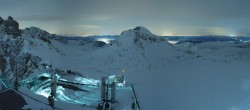 Archiv Foto Webcam Dachstein Gletscher: Panoramablick von der Bergstation 23:00