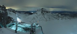 Archiv Foto Webcam Dachstein Gletscher: Panoramablick von der Bergstation 23:00