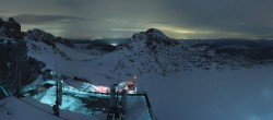 Archiv Foto Webcam Dachstein Gletscher: Panoramablick von der Bergstation 01:00