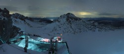 Archiv Foto Webcam Dachstein Gletscher: Panoramablick von der Bergstation 03:00