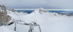 Archiv Foto Webcam Dachstein Gletscher: Panoramablick von der Bergstation 11:00