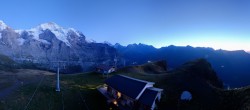 Archived image Webcam Top Station Lauberhorn, Grindelwald 19:00