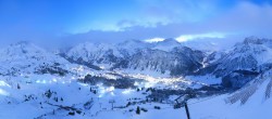 Archiv Foto Webcam Lech-Zürs: Kriegerhorn Panoramablick 05:00