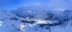 Archiv Foto Webcam Lech-Zürs: Kriegerhorn Panoramablick 05:00