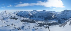 Archiv Foto Webcam Lech-Zürs: Kriegerhorn Panoramablick 09:00