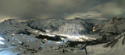 Archiv Foto Webcam Lech-Zürs: Kriegerhorn Panoramablick 23:00