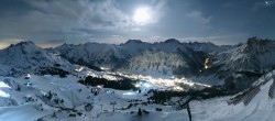 Archiv Foto Webcam Lech-Zürs: Kriegerhorn Panoramablick 01:00