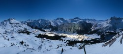 Archiv Foto Webcam Lech-Zürs: Kriegerhorn Panoramablick 23:00