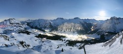 Archiv Foto Webcam Lech-Zürs: Kriegerhorn Panoramablick 03:00