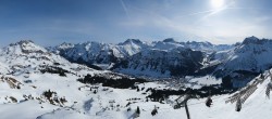 Archiv Foto Webcam Lech-Zürs: Kriegerhorn Panoramablick 09:00