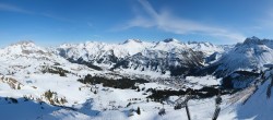 Archiv Foto Webcam Lech-Zürs: Kriegerhorn Panoramablick 13:00