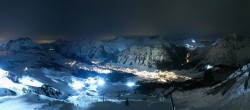 Archiv Foto Webcam Lech-Zürs: Kriegerhorn Panoramablick 23:00