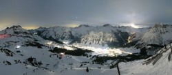 Archiv Foto Webcam Lech-Zürs: Kriegerhorn Panoramablick 03:00