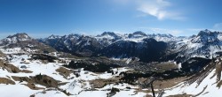 Archiv Foto Webcam Lech-Zürs: Kriegerhorn Panoramablick 04:00