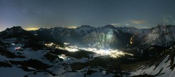 Archived image Webcam View from Kriegerhorn 23:00