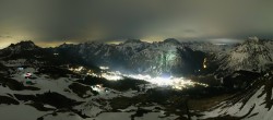 Archiv Foto Webcam Lech-Zürs: Kriegerhorn Panoramablick 23:00