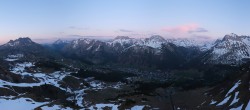 Archived image Webcam View from Kriegerhorn 19:00