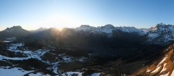 Archiv Foto Webcam Lech-Zürs: Kriegerhorn Panoramablick 05:00