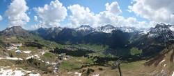 Archiv Foto Webcam Lech-Zürs: Kriegerhorn Panoramablick 09:00