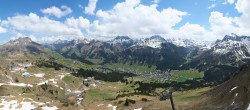 Archiv Foto Webcam Lech-Zürs: Kriegerhorn Panoramablick 12:00