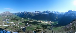 Archiv Foto Webcam Lech-Zürs: Kriegerhorn Panoramablick 23:00