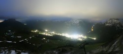 Archived image Webcam View from Kriegerhorn 21:00