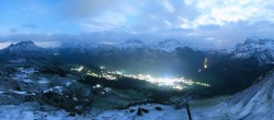 Archived image Webcam View from Kriegerhorn 01:00
