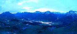 Archiv Foto Webcam Lech-Zürs: Kriegerhorn Panoramablick 03:00