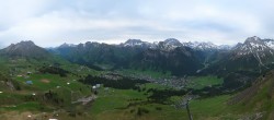 Archiv Foto Webcam Lech-Zürs: Kriegerhorn Panoramablick 05:00