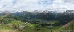 Archiv Foto Webcam Lech-Zürs: Kriegerhorn Panoramablick 13:00