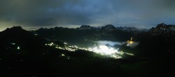 Archiv Foto Webcam Lech-Zürs: Kriegerhorn Panoramablick 23:00