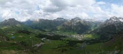 Archiv Foto Webcam Lech-Zürs: Kriegerhorn Panoramablick 15:00