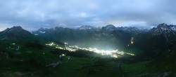 Archived image Webcam View from Kriegerhorn 23:00