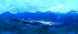 Archived image Webcam View from Kriegerhorn 03:00