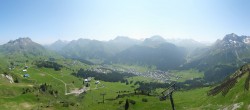 Archiv Foto Webcam Lech-Zürs: Kriegerhorn Panoramablick 09:00