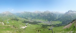 Archiv Foto Webcam Lech-Zürs: Kriegerhorn Panoramablick 13:00