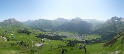Archiv Foto Webcam Lech-Zürs: Kriegerhorn Panoramablick 09:00