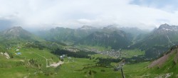 Archiv Foto Webcam Lech-Zürs: Kriegerhorn Panoramablick 13:00
