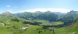 Archiv Foto Webcam Lech-Zürs: Kriegerhorn Panoramablick 11:00