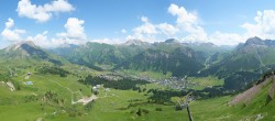 Archived image Webcam View from Kriegerhorn 13:00