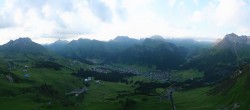 Archiv Foto Webcam Lech-Zürs: Kriegerhorn Panoramablick 05:00